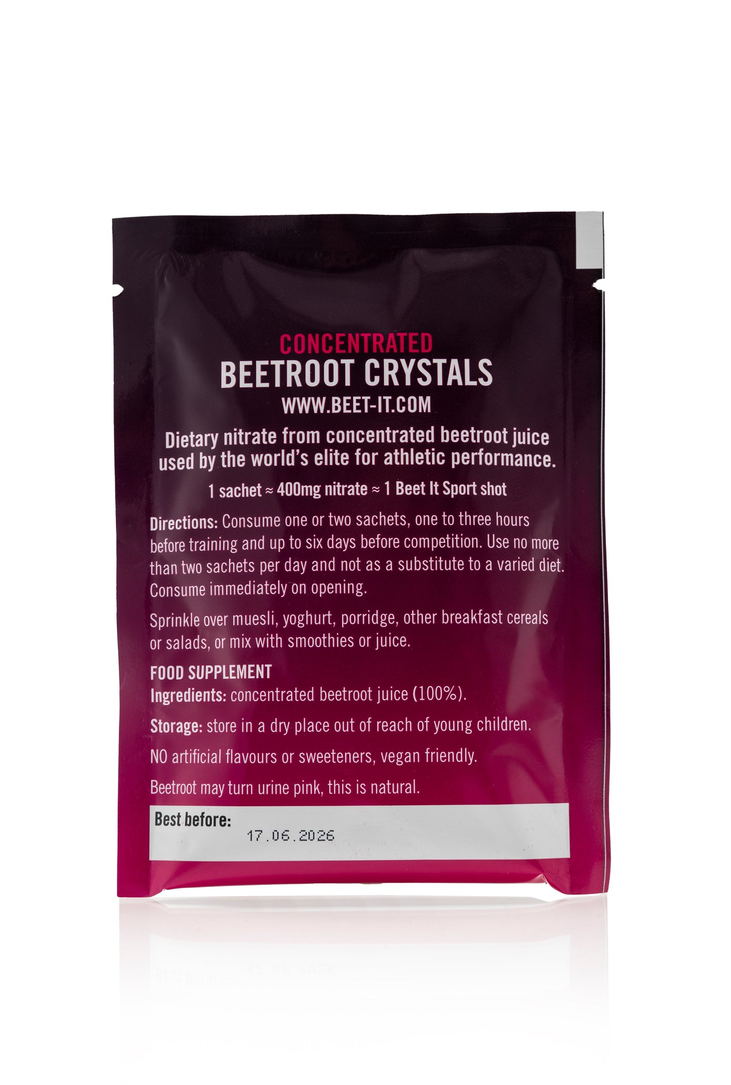 Beet It Sport Nitrate 400 Crystal Sachets