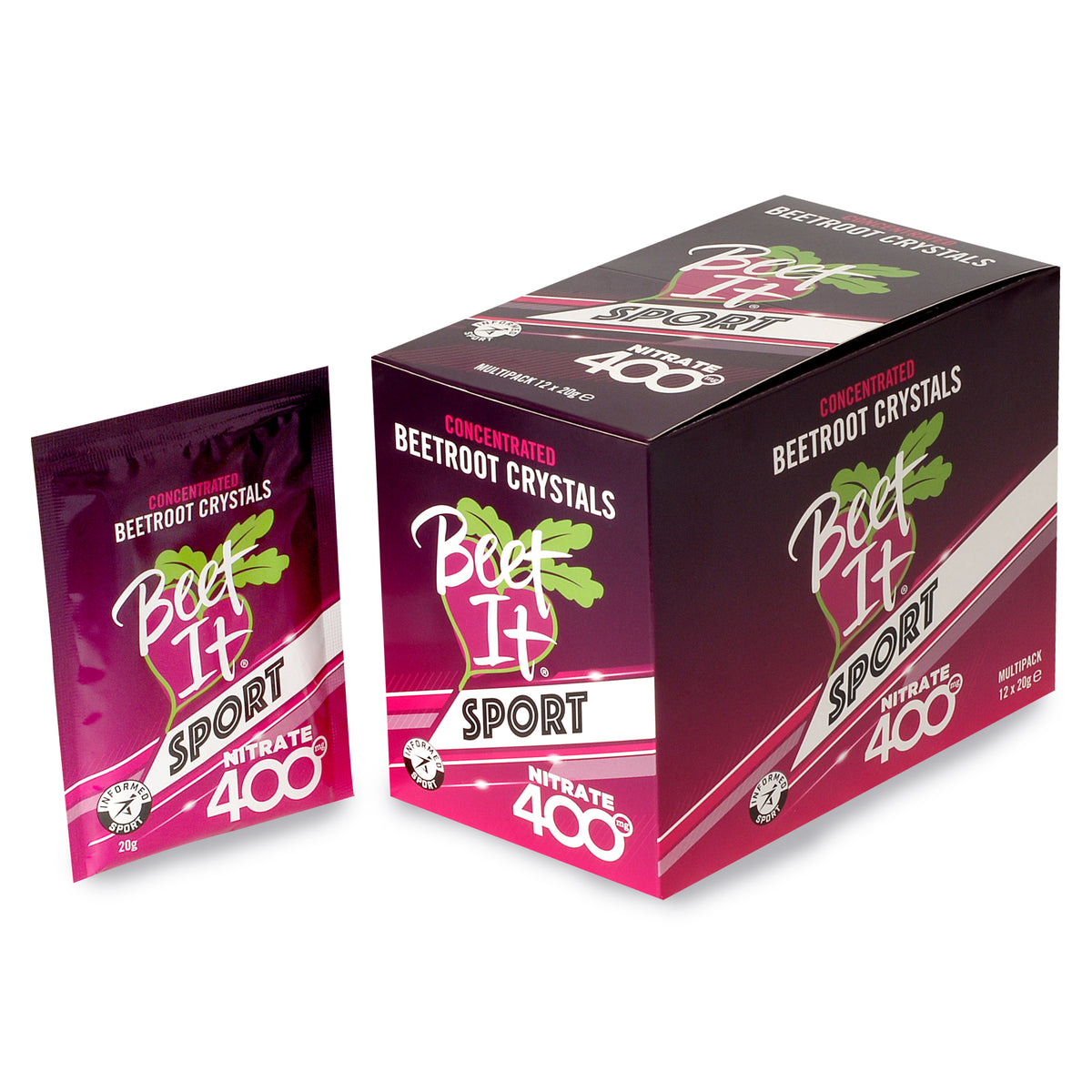 Beet It Sport Nitrate 400 Crystal Sachets (Pack of 12)